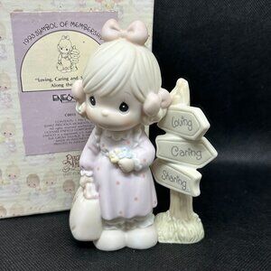 Precious Moments 1993 Member "Loving, Caring and Sharing Along The Way" figurine